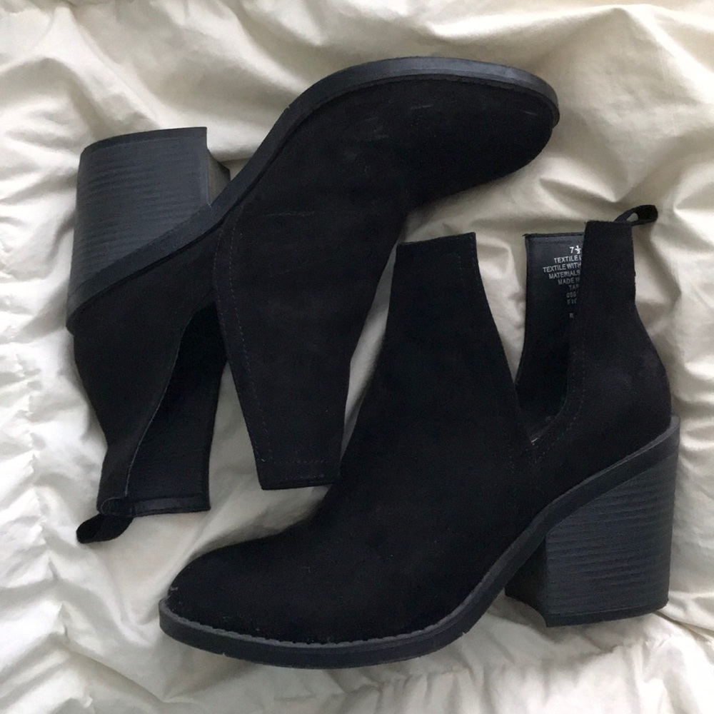 Black Suede Ankle Boots